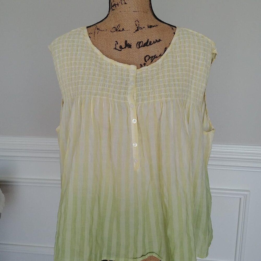 Free People We The Free Long Stripe Oversize Tank Top Small